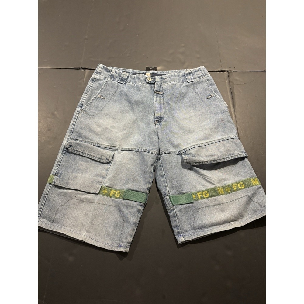 Marithe Francois Girbaud Vintage Denim Cargo Shorts Size 38M VTG Y2K